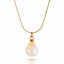 Elara Pearl Drop Necklace – 18K Gold Plated