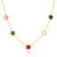 Flower Meadow Charm Necklace – 18K Gold Plated