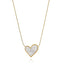 Luna Heart Stone Necklace – 18K Gold Plated