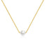 Luna Pearl Minimal Necklace – 18K Gold Plated