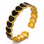 Midnight Heart Adjustable Ring – 18K Gold Plated