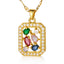 Regalia Multi-Stone Necklace – 18K Gold Plated