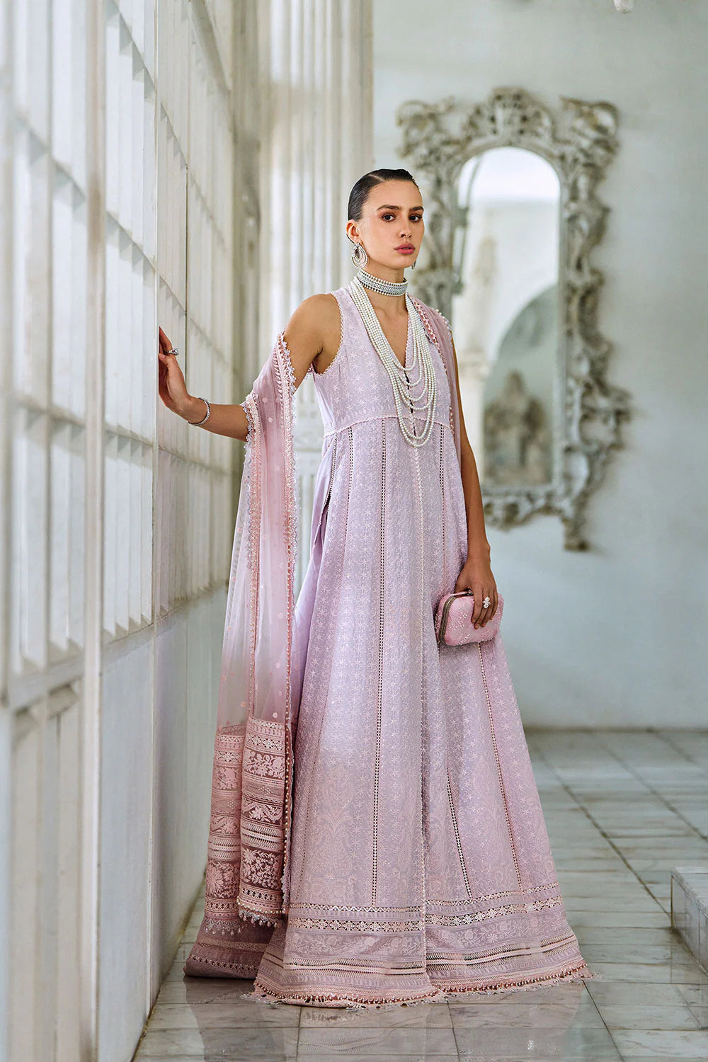 Design 1B Luxury Lawn Eid Edition 2026 Stitched Main image