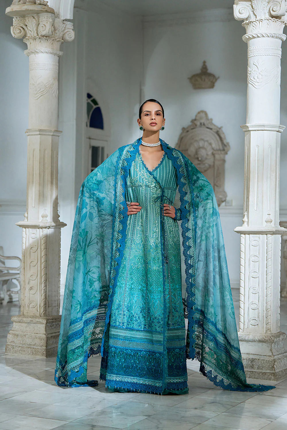 Design 6A Luxury Lawn Eid Edition 2026 Stitched Main image