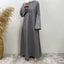 Ash Embroidered Sleeve Abaya