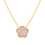 Blossom Clover Pendant Necklace – 18K Gold Plated