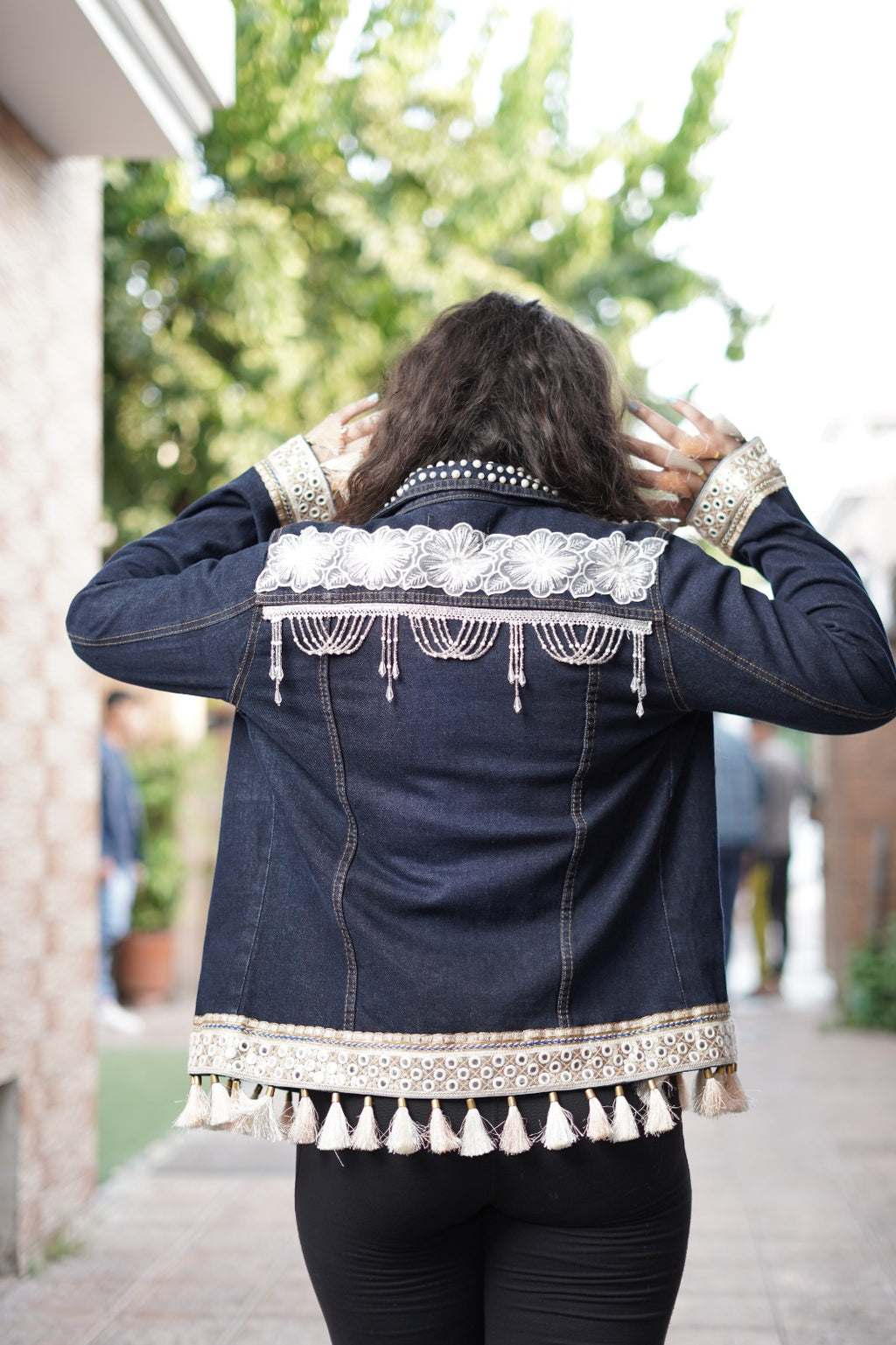 Boho Luxe Embellished Denim Jacket