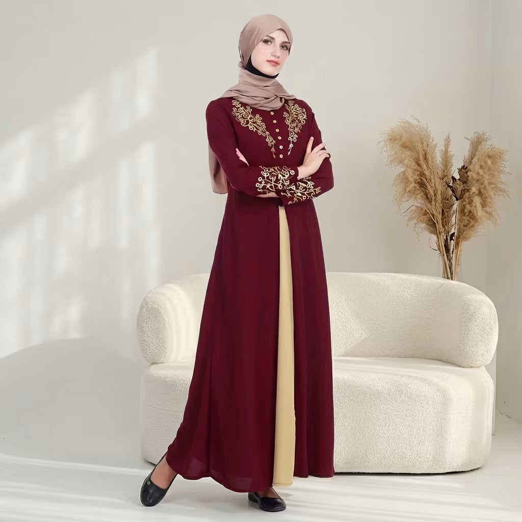 Crimson Dune Abaya