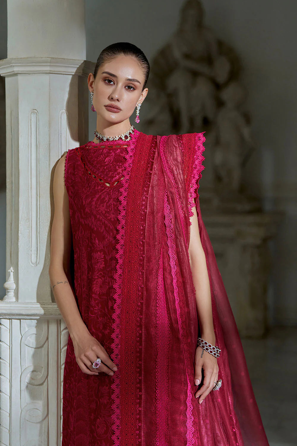 Design 9B Luxury Lawn Eid Edition 2026 stitched