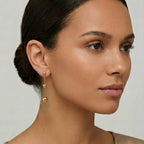 Golden Drop Chain Earrings – 18K Gold Plated