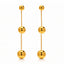 Golden Drop Chain Earrings – 18K Gold Plated