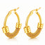 Golden Rope Hoop Earrings – 18K Gold Plated