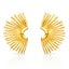 Golden Sunburst Earrings – 18K Gold Plated