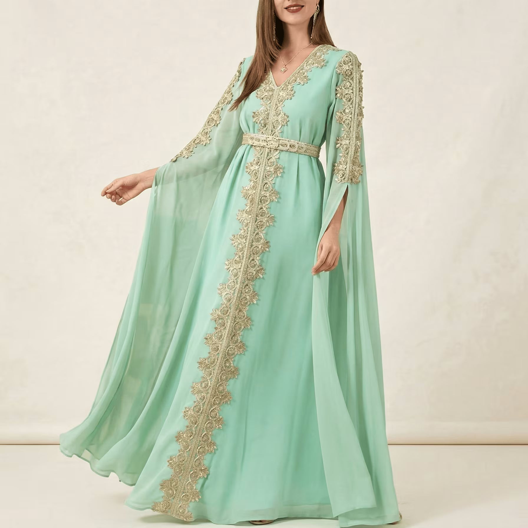 Mint Empress Abaya