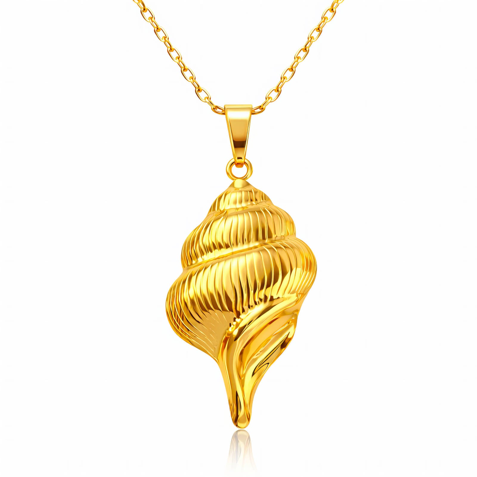 Ocean Whisper Shell Necklace – 18K Gold Plated Main image