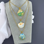 Ocean Pearl Shell Necklace – 18K Gold Plated