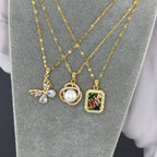 Regalia Multi-Stone Necklace  – 18K Gold Plated