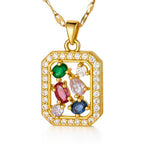 Regalia Multi-Stone Necklace  – 18K Gold Plated