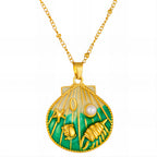 Seaside Story Shell Necklace – 18K Gold Plated