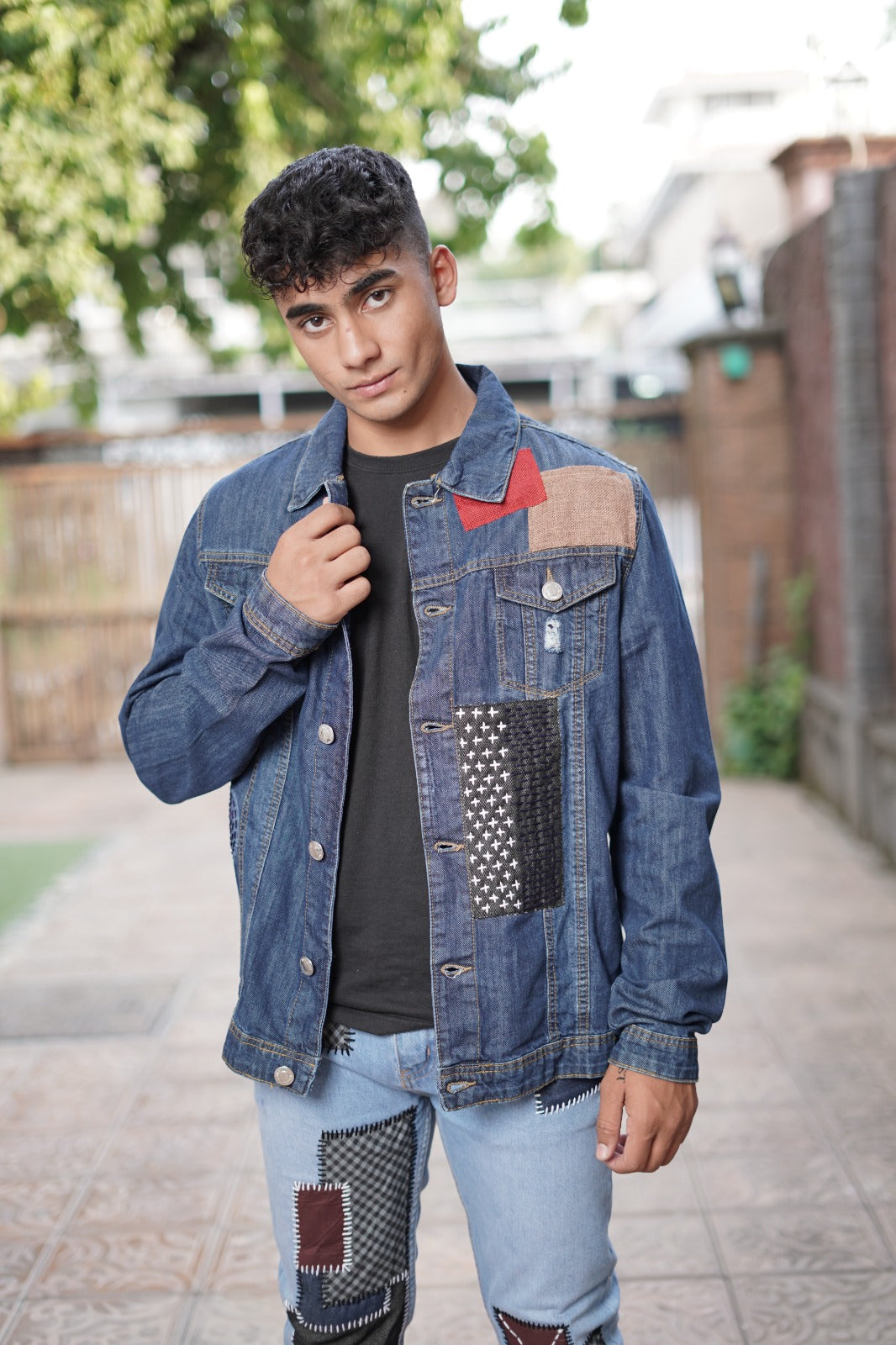 Urban Canvas Patchwork Denim Jacket Secondary image