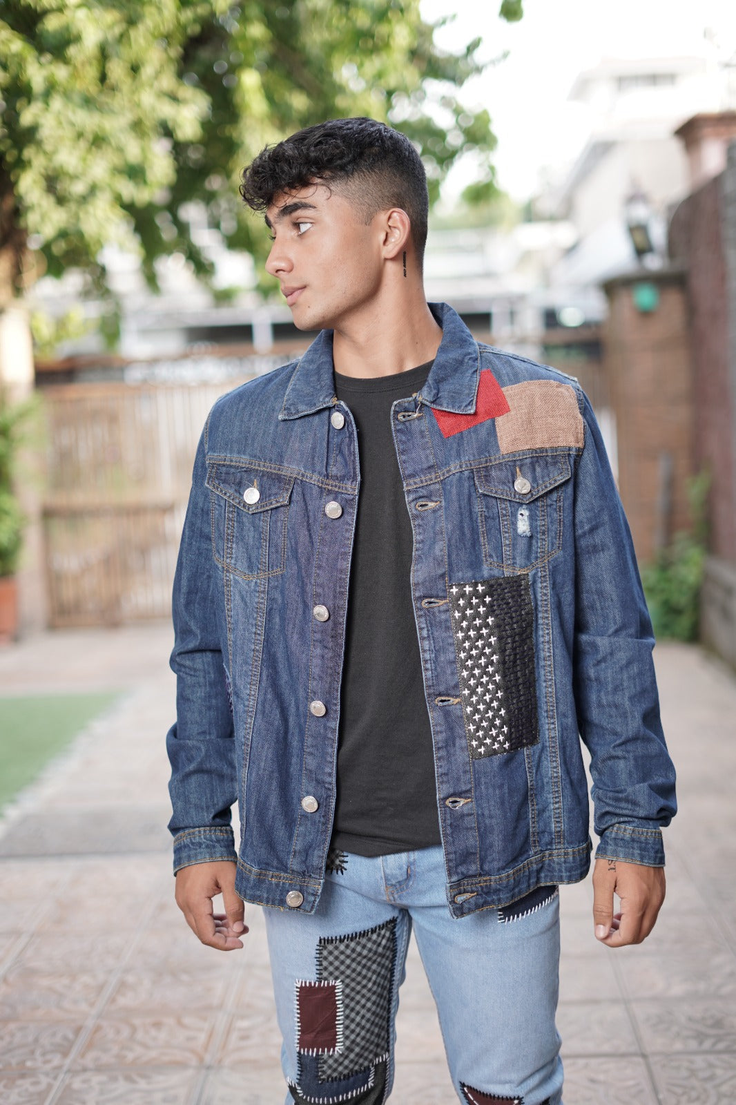 Urban Canvas Patchwork Denim Jacket