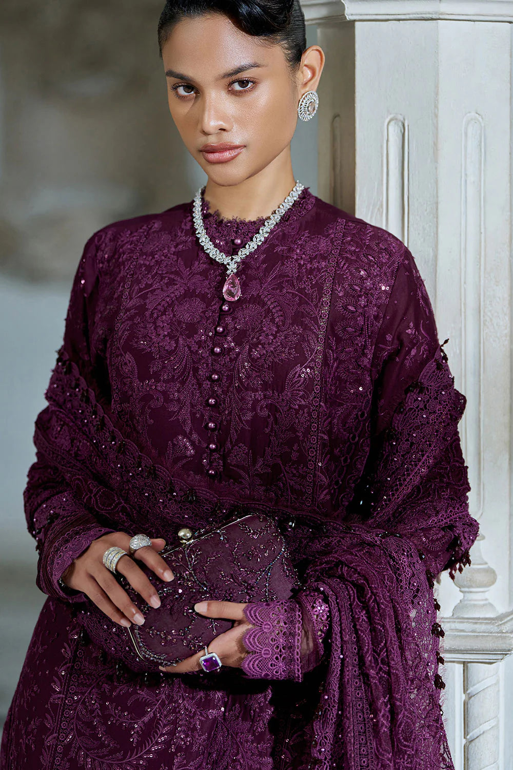 Design 3B Luxury Lawn Eid Edition 2026 stitched Secondary image