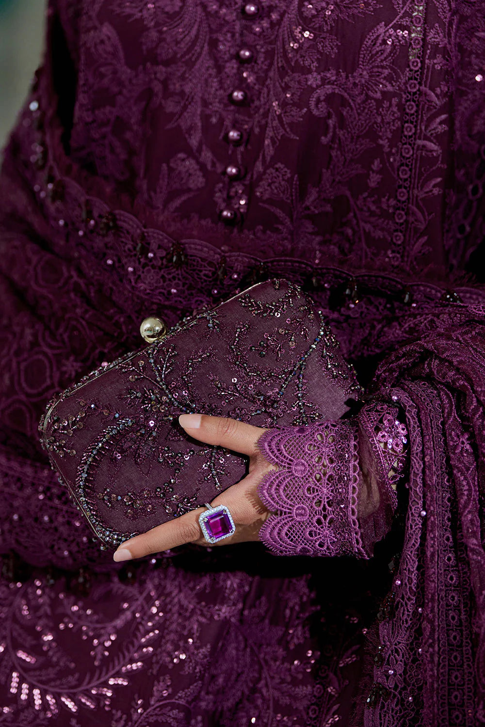 Design 3B Luxury Lawn Eid Edition 2026 stitched