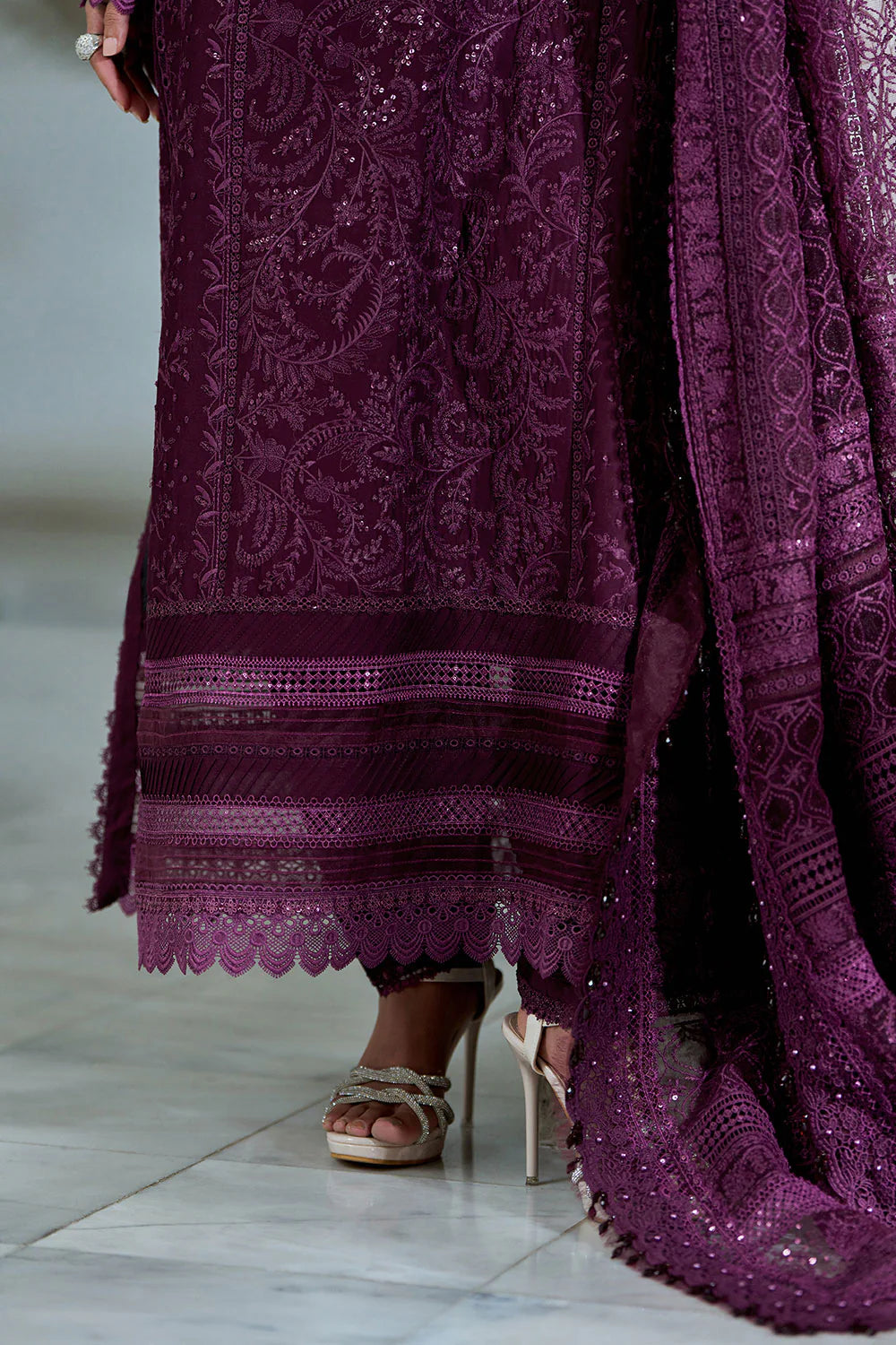 Design 3B Luxury Lawn Eid Edition 2026 stitched