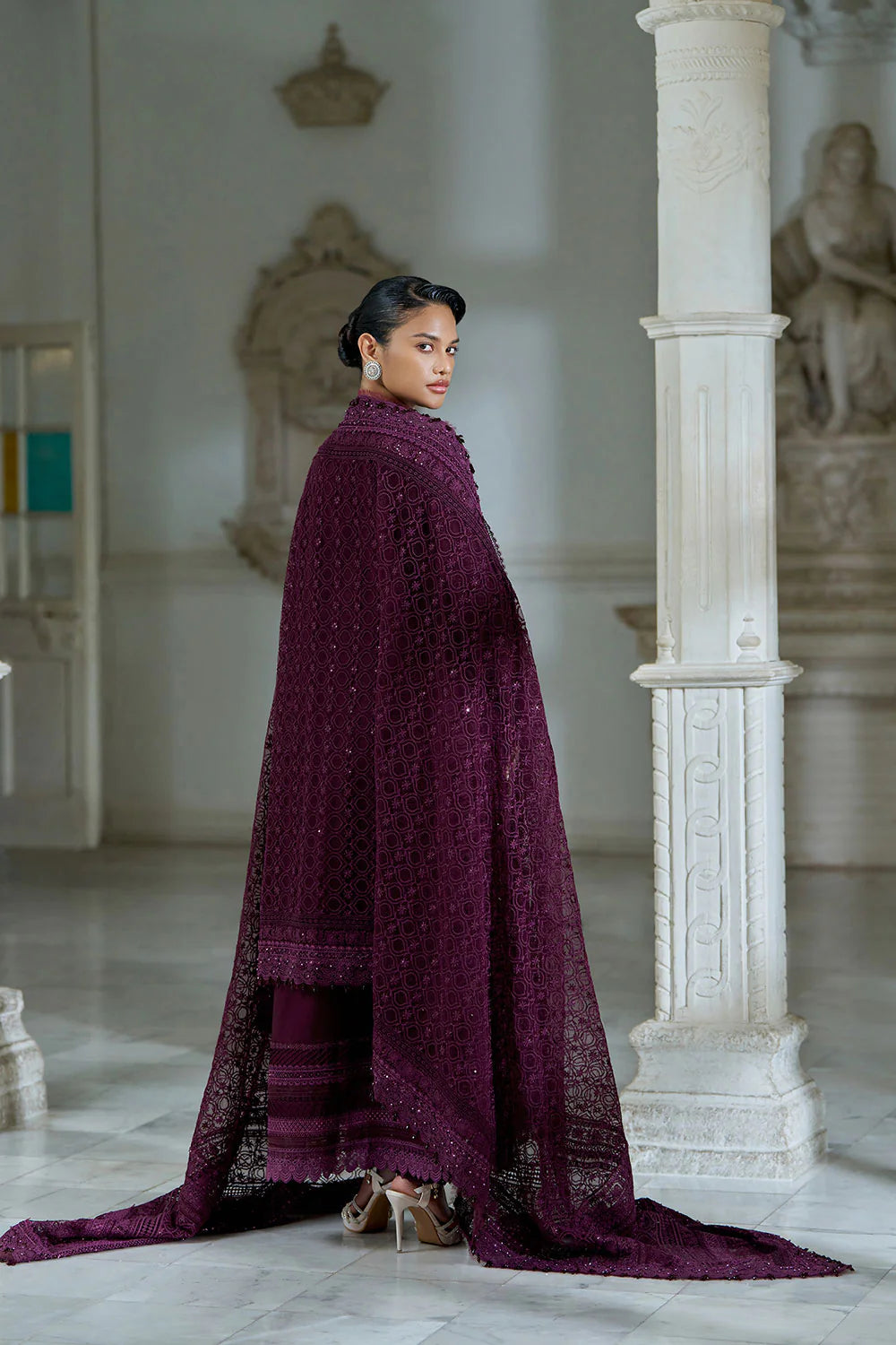 Design 3B Luxury Lawn Eid Edition 2026 stitched